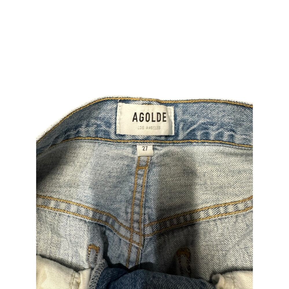 Agolde Criss Cross Upsized Denim Jean in Suburbia - Picture 10 of 11